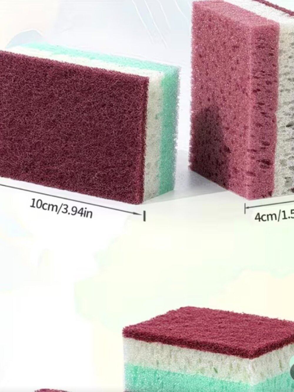 5 PCS High Density Sponge Cleaning Cloth, Dishwashing Cloth,non Greasy Kitchen - Picture 6 of 6